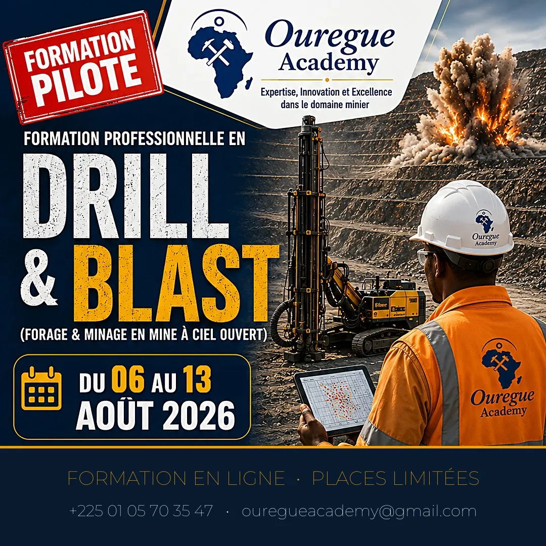 Affiche Formation Drill & Blast — OUREGUE ACADEMY